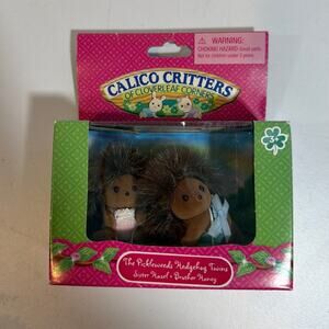 Calico Critters Pickleweeds Hedgehog Twins Figure 2009 Set CC1924 New